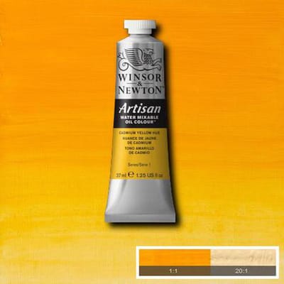 Merkloos Olieverf 37ml Cadmium Geel Tint - Water Verdunbaar