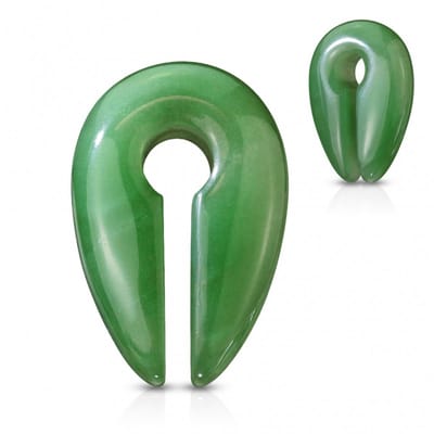 Taper natuursteen 8 mm - Jade - LMPiercings