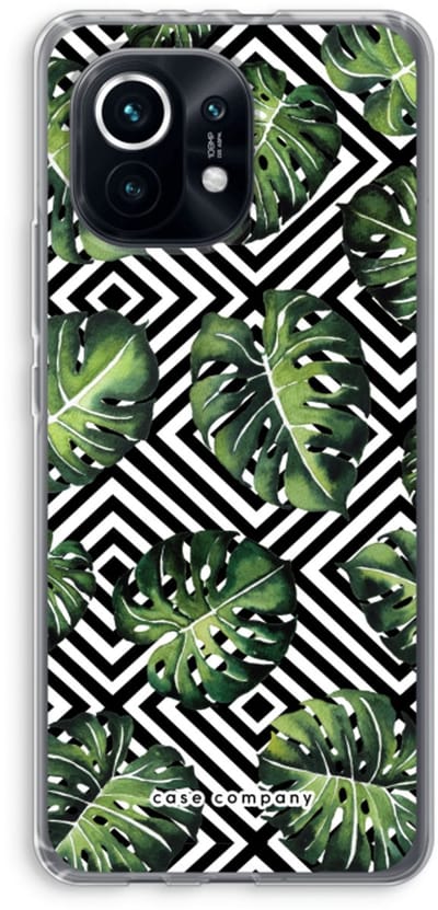 Case Company® - Hoesje geschikt voor Xiaomi Mi 11 hoesje - Geometrische jungle - Soft Cover Telefoonhoesje - Bescherming aan alle Kanten en Schermrand