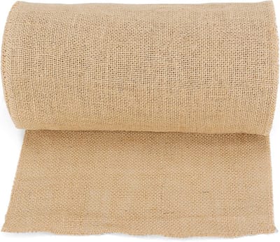 1 Rol Jute Hessian, 16 Yards Jute Stof voor Cadeauverpakking en Creatieve Projecten, Duurzaam en Natuurlijke Materialen