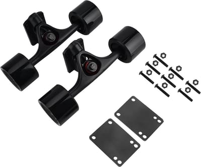 Complete Longboard Truck Set met Wielen en Lagers voor Cruiser en Skateboard