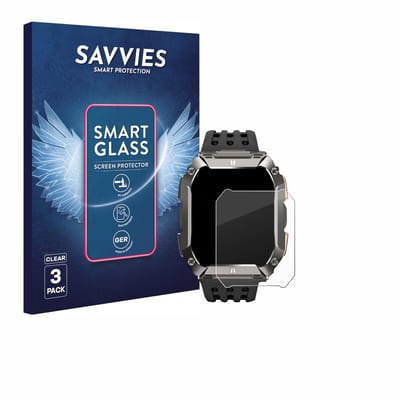 3 Stuks Savvies Screenprotector - geschikt voor Banlvs G68 2.01" - beschermfolie glas transparant