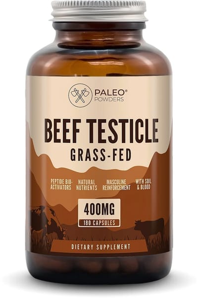 Paleo Powders – Runder Testikels – Grasgevoerd – Nieuw-Zeeland – 180 Capsules