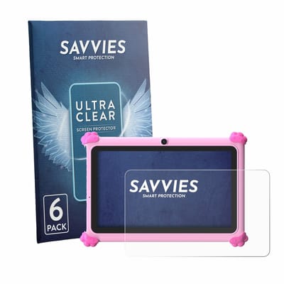 Savvies - Screenprotector voor Ascrecem KIDS710 7" - Folie Beschermfolie transparant 6 Stuks
