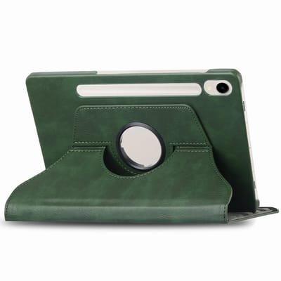 imoshion Tablet Hoes - Geschikt voor Samsung Galaxy Tab S10 FE / Galaxy Tab S9 11.0 inch FE / Galaxy Tab S9 11.0 inch / Galaxy Tab S10 Lite - 360° Draaibare Bookcase - Groen