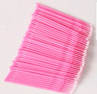 New Age Devi - 100 stuks Microbrushes - Roze - Wimpers Uitbreiding - Individuele Lash Verwijderen - Wattenstaafje - Micro Borstel Voor Wimper Extensions Tool - microbrushes voor Lashes Beauty