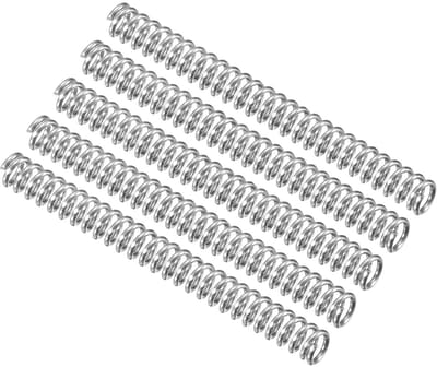 Mini Compressieveren - Spiralen Set - Apparaten Reparatie - Roestvrij Staal - 5 Stuks 30mm - Zilverkleurig