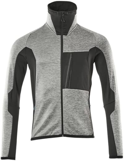Mascot Advanced Fleecetrui met rits 17103-316 - grijs-gemêleerd/zwart - 2XL