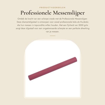 Dailygoods- Messenslijper - Diamantslijpstaal - Slijpstaaf - Wetsteen