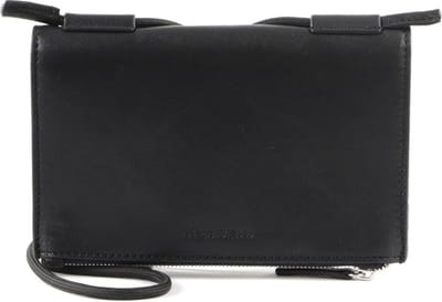 Marc O'Polo Leren Portemonnee Fiona Cellphone Bag Black Zwart