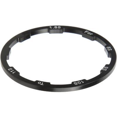 1.85mm Mountain Racefiets Vliegwiel Naaf Spacer Fiets Trapas As Ring Onderlegring black
