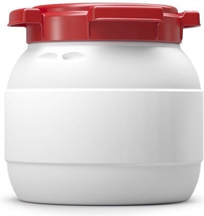 3,6 liter Voerton wit - Luchtdicht en Waterdicht