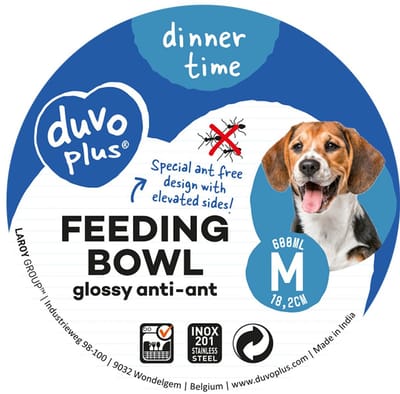 Duvoplus - Voerbak - Hond - Eetkom Glossy Anti-mier Xxl - 2900ml - 30cm - 1st