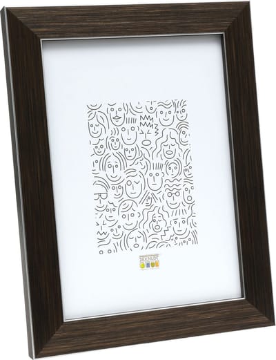 Deknudt Frames fotolijst - Bruin met zilverbies - S41VK3 - 9x13 cm