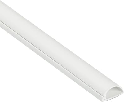 Famanu – Micro+ zelfklevend kabelgoot - zelfklevende kabelafwerkingen - kabelmanagement - elektra netjes wegwerken - populair kabelbeheeroplossing - 20 mm (B) x 10 mm (H) - 1 meter lengte - wit