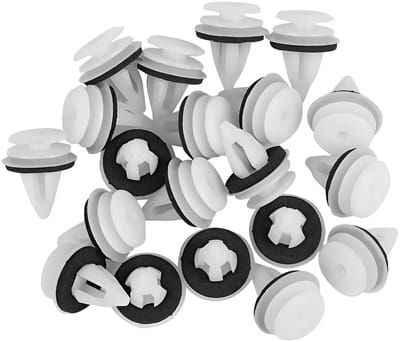 Dailygoods- Autobevestigingsclips 50 Stuks - Nylon Kunststof - Carrosserie/Bumper/Deurbekleding - Slijtvast/Corrosiebestendig - Afmetingen 21,1 x 17,9 mm - Inclusief Sponsvulling - Autoclip