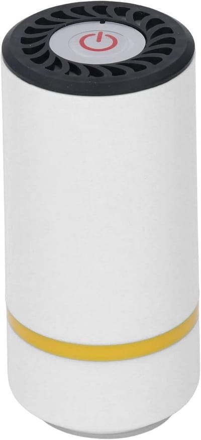 Elektrische Vacuüm Sealer - Voedsel Verpakker - Voedsel Bewaren - Draagbare Batterij - 50-60 kpa - Ivoorwit