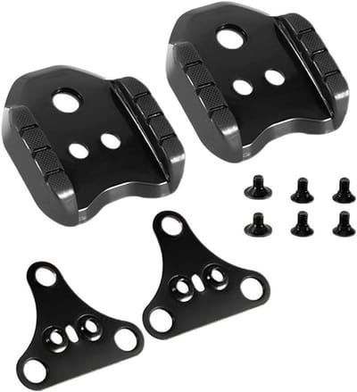 Metalen Dubbele Cleat Fiets Pedalen Adapters, Geschikt voor Mountainbike en Racefiets, Ideaal voor Verbetering van Fietsprestaties en Comfort