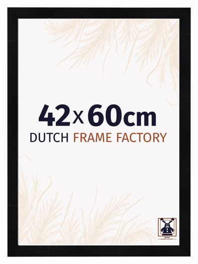 Fotolijst 42x60 cm - MDF - Zwart Hoogglans - Praag