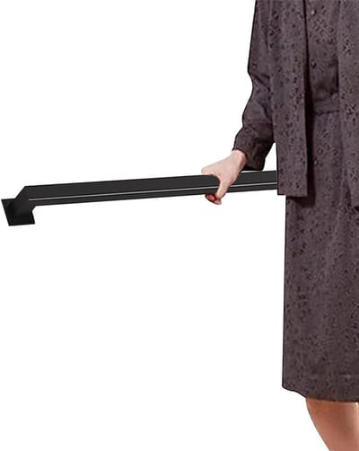 Trapleuning metaal - Wandsteun leuning - Veilig traplopen - Roestwerende coating - 150 cm - Zwart