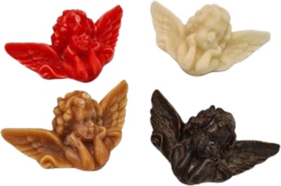 Deco4yourhome® - Amberblokjes - Set van 4 - Engeltjes - Geurblokjes
