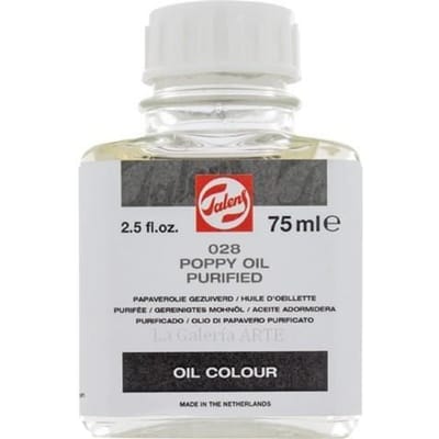 Huile d'oeillette purifiée 75 ml Talens transparent