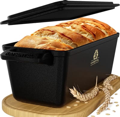 4-in-1 Broodtrommel met Deksel voor Broodbakken en Stoven