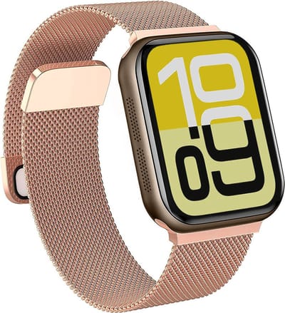 Bandje Geschikt voor Apple Watch 38/40/41 mm Bandje Milanees - Horlogebandje Geschikt voor Apple Watch 1-8 / SE (38/40/41 mm) Milanese Horlogeband Met Magneetsluiting - Rose Goud