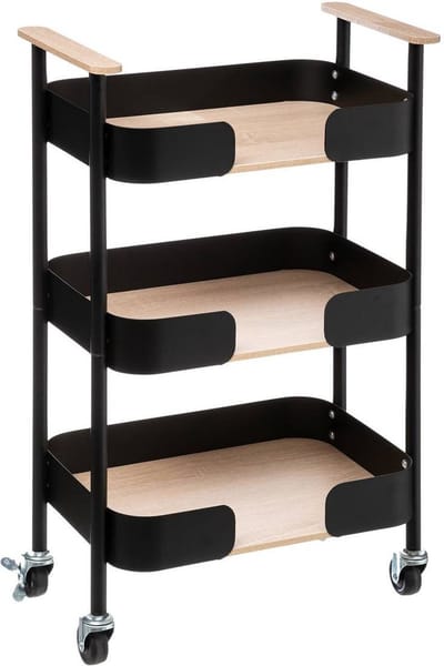 5Five Opbergtrolley 3 niveaus - Blackwood