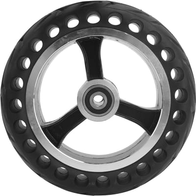 Explosiebestendige elektrische scooter met massieve band 200x50 van massief rubber en 8-inch naaf. gray