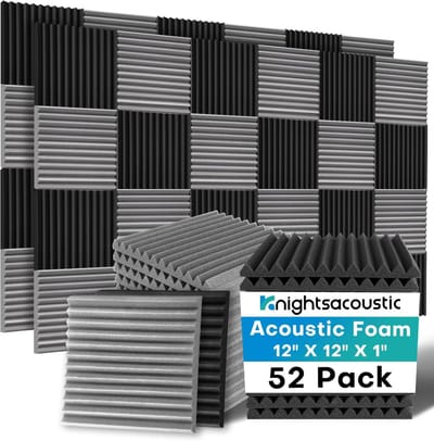 Geluidsisolatie Panelen - Akoestische Schuimtegels - Studio Geluid - Hoge Dichtheid Schuim - 30x30cm Set - Grijs
