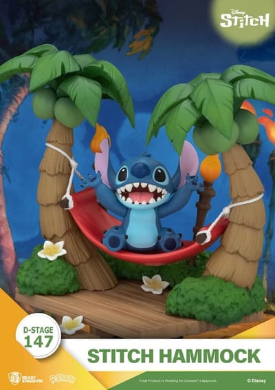 Beast Kingdom Toys Lilo & Stitch D-Stage PVC Diorama Stitch Hammock 13 cm Dioramas