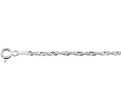 Zilver Gerhodineerde Enkelbandje singapore 1329797