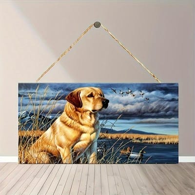 1 panneau personnalisé pour grand chien, panneau en bois pour maison de chien, décoration pour animaux de compagnie, décoration de ferme pour amis amoureux des chiens 1pc gray