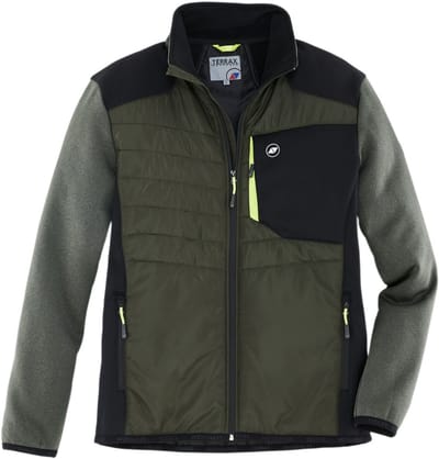 Terrax Workwear Hybride jas donkergroen/Limette