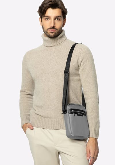 Wittchen - Messenger Bag - Grijs - Klassiek - Polyester - Modern Design