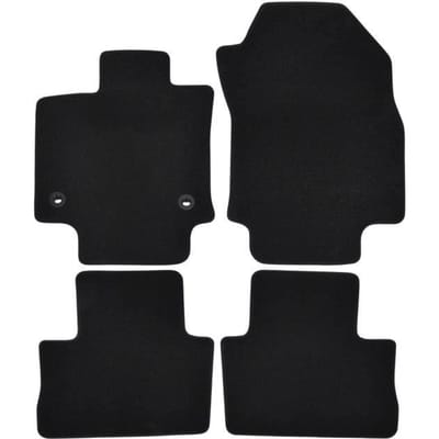 Tapis de sol - Toyota - Rav4 - Noir - 4 pièces - Renforcé sous les pédales