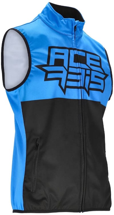 Acerbis Linear Softshell Zwart Blauw Waterdicht Vest - Jas