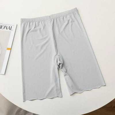 Naadloze ijszijde korte veiligheidsbroek dames dun plus size hoge taille onder rok boxers slipje anti-wrijf dij veiligheidsshort XL