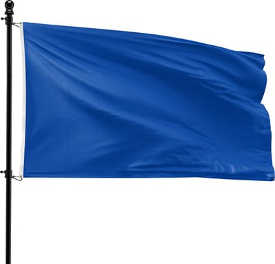 VlagDirect - Blauwe vlag - Blauwe thema vlag - 90 x 150 cm.