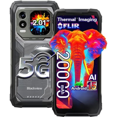Blackview Xplore 1 Pro 5G Mobiele Telefoon 12GB+256GB 20000mAh 6.78  Scherm 64MP Android 15 Smartphone