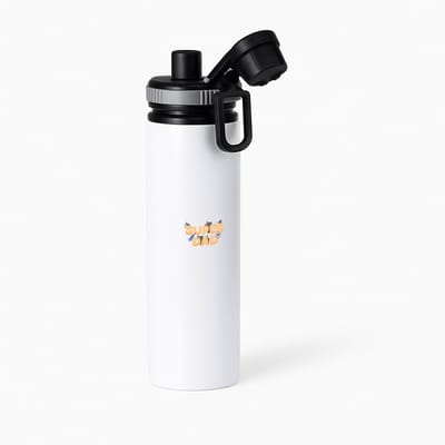 Hacebo® - super dad waterfles met draaidop grijs - Vader - papa - Vaderdag - cadeau - verjaardag - kado - water fles - 850ML