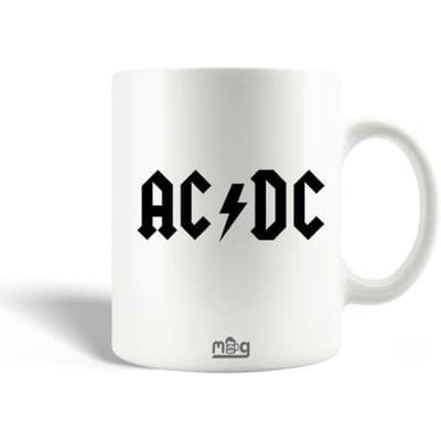 Mug en Céramique AC/DC Logo Noir Classiques du rock 1977
