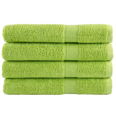 vidaXL - Saunadoeken - SOLUND - 4 - st - 600 - g/m² - 80x200 - cm - appelgroen