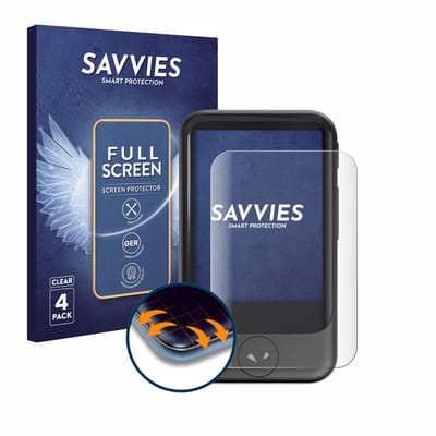 Savvies - Screenprotector voor Pocketalk S - Folie Beschermfolie transparant volledig dekking 4 Stuks