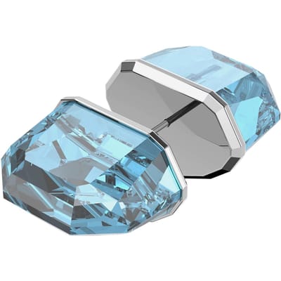 Swarovski Lucent Oorbellen Enkel Blauw Rhodium Verguld Damesoorbellen 5600255 Shopping Bag,Blue,F gray