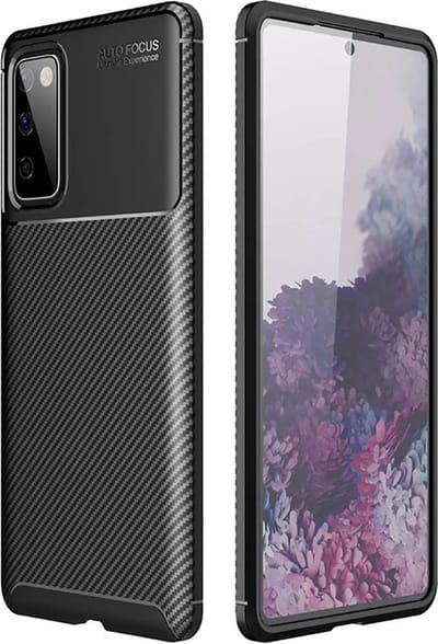 Hoes voor Samsung Galaxy S20 FE 2022 G781 / S20 FE 5G G781 / S20 FE G780, Techsuit, CarbonFiber, Zwart