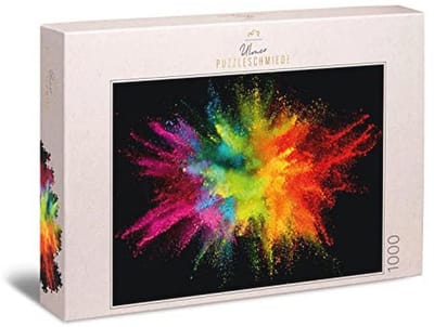 Kleurige moderne puzzel van 1000 stukjes - Puzzel van kleurpoederexplosie - Innovatief motief voor volwassen puzzelaars