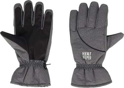 Skihandschoenen Heren - Skihandschoenen Dames – Grijs - S/M - Unisex - Thermo Handschoenen - Waterdichte Handschoenen - Ski Handschoenen Dames – Waterproof - Handschoenen Winter