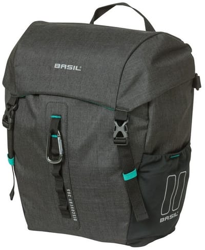 Basil Discovery 365D M - enkele tas - 9L - zwart gemeleerd